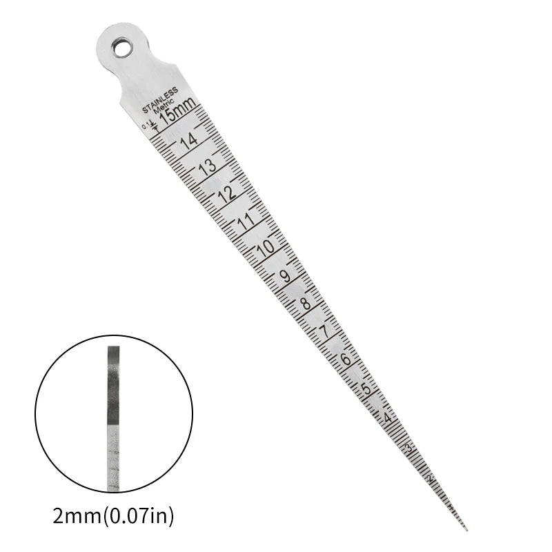 Gabarit de mesure d’un écart taillé 1–15 mm