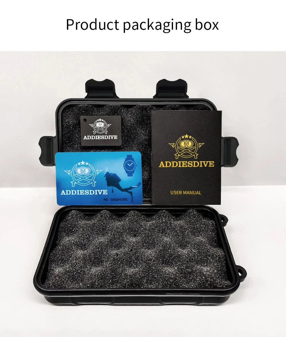 ADDIESDIVE Stainless Steel Watch Men's European and American Business Leisure Quartz Watch Waterproof Outdoor Sports Watch 