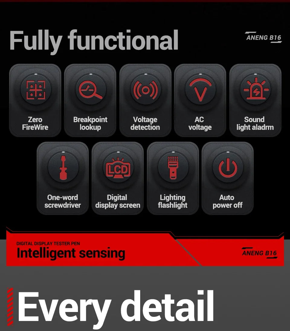 B16 Digital Voltage-Sensing Test Pen