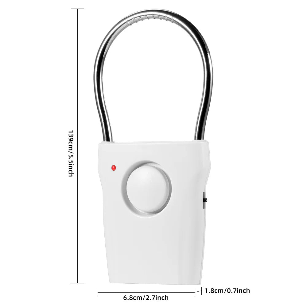 Portable Door Handle Alarm Lock 120dB Vibration Sensor Anti-theft Security Alarm 3 Modes Home Hotel Travel Safety Window Alarm