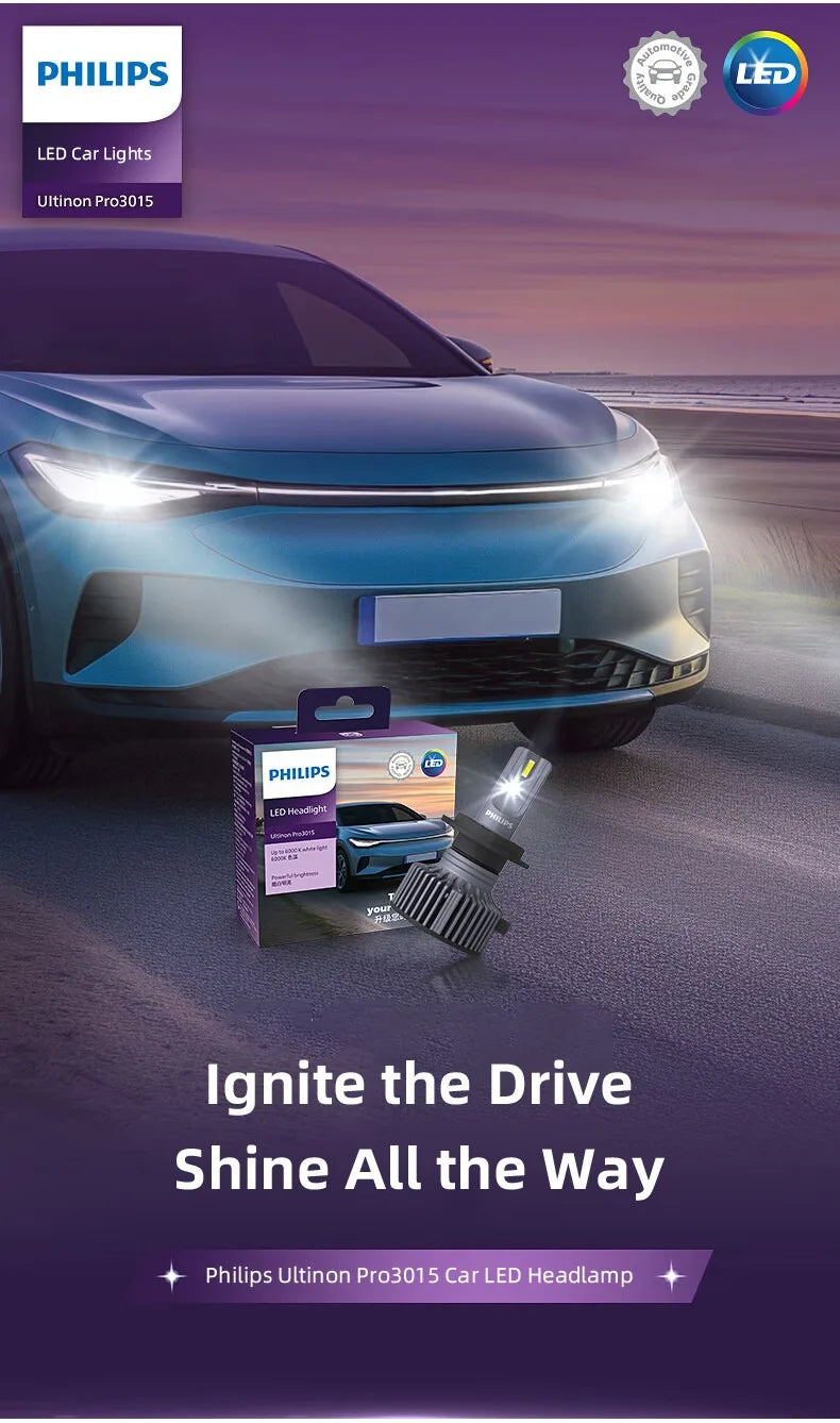 Philips LED H1 H3 H4 H7 H11 Ultinon Pro3101 12V/24V 6000K jasný biely HB3 9005 HB4 9006 HIR2 9012 auto svetlá LED lampy