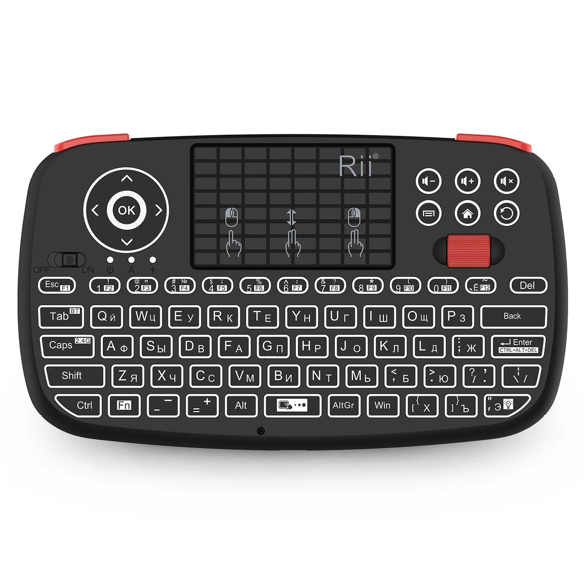 I4 Mini Wireless Keyboard with Touchpad