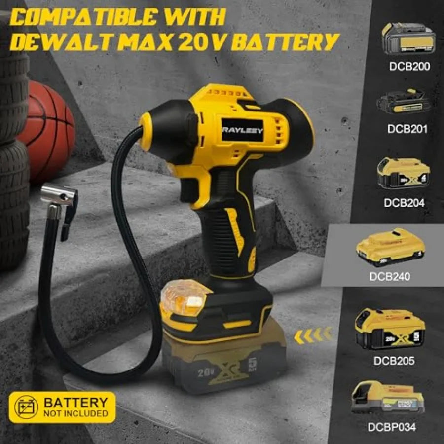 Cordless Tire Inflator for DeWalt MAX 20V Battery, 160PSI
