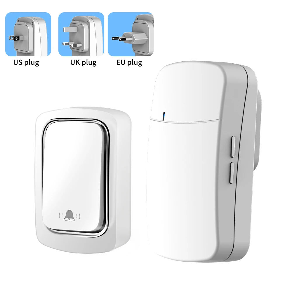 Kit di campanello wireless autoalimentato SIXWGH, 38 suonerie