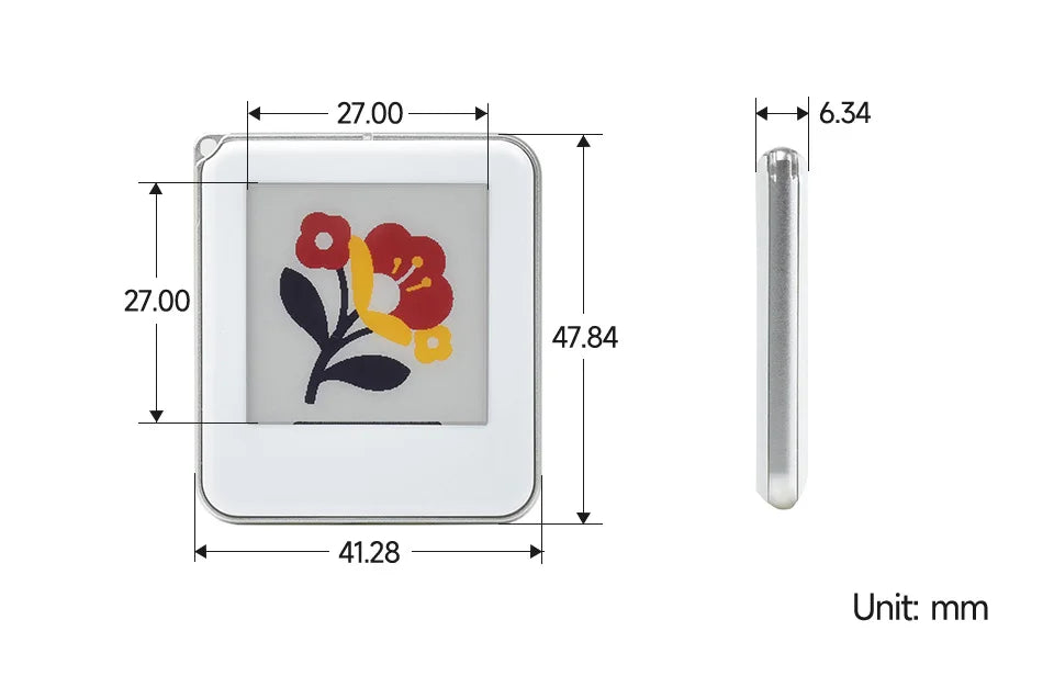 1.54-Inch NFC-Powered Four-Colour E-Paper Display