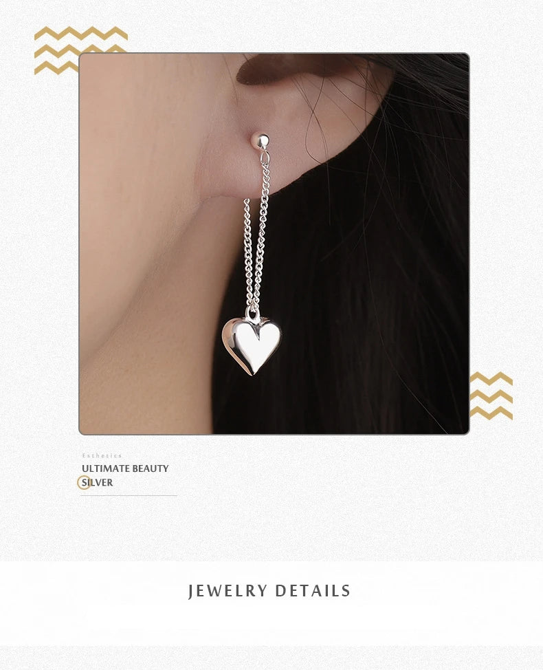 Geometric Heart-shaped Earrings For Women Girls Fashion Hollow Heart Hoop Earrings Jewelry Accessories 