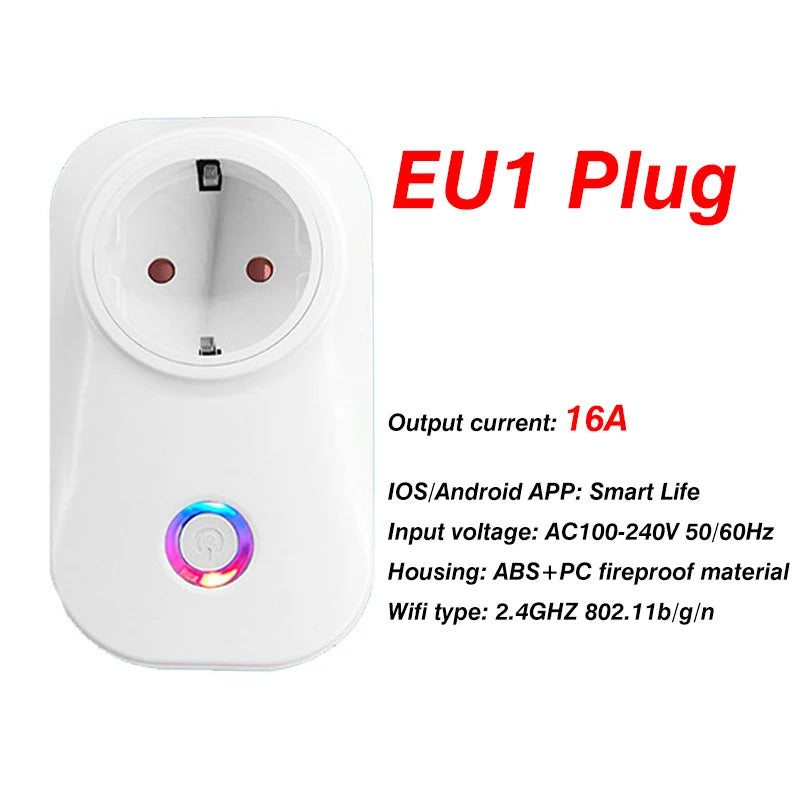 Wi-Fi Smart Plug with Energy Monitoring - Plug Options