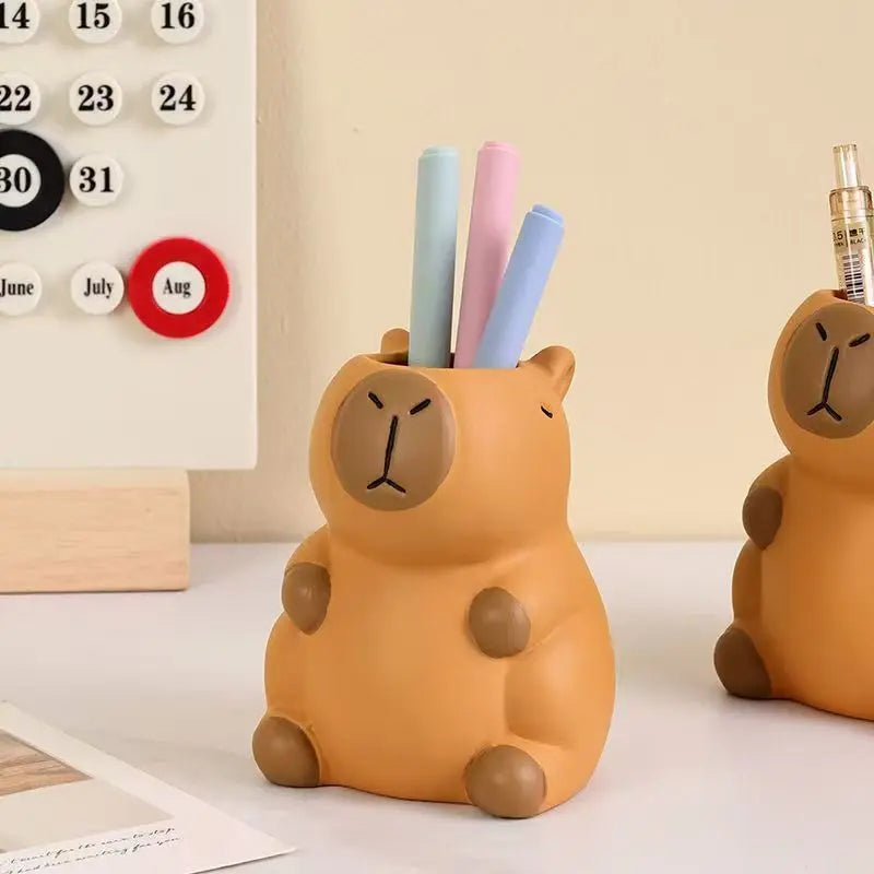 Cartoon Character Desk Pen Holder for Pens and Makeup Brushes