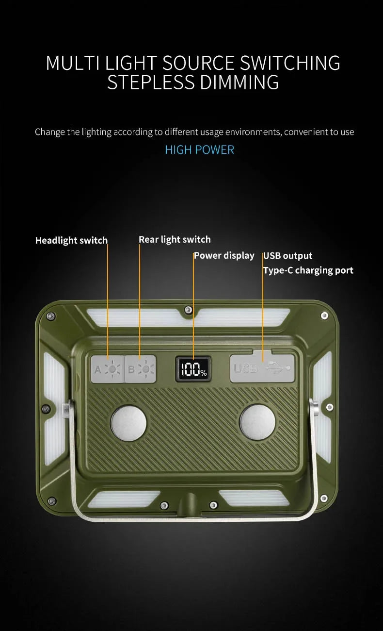 Magnetic Rechargeable LED Camping Light