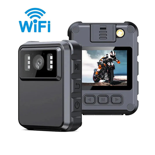 Wifi Hotspot HD 1080P Mini Camera Sports Camera Recorder Outdoor Law Enforcement Night Vision Video Recorder Police Bodycam Spy-shop.com