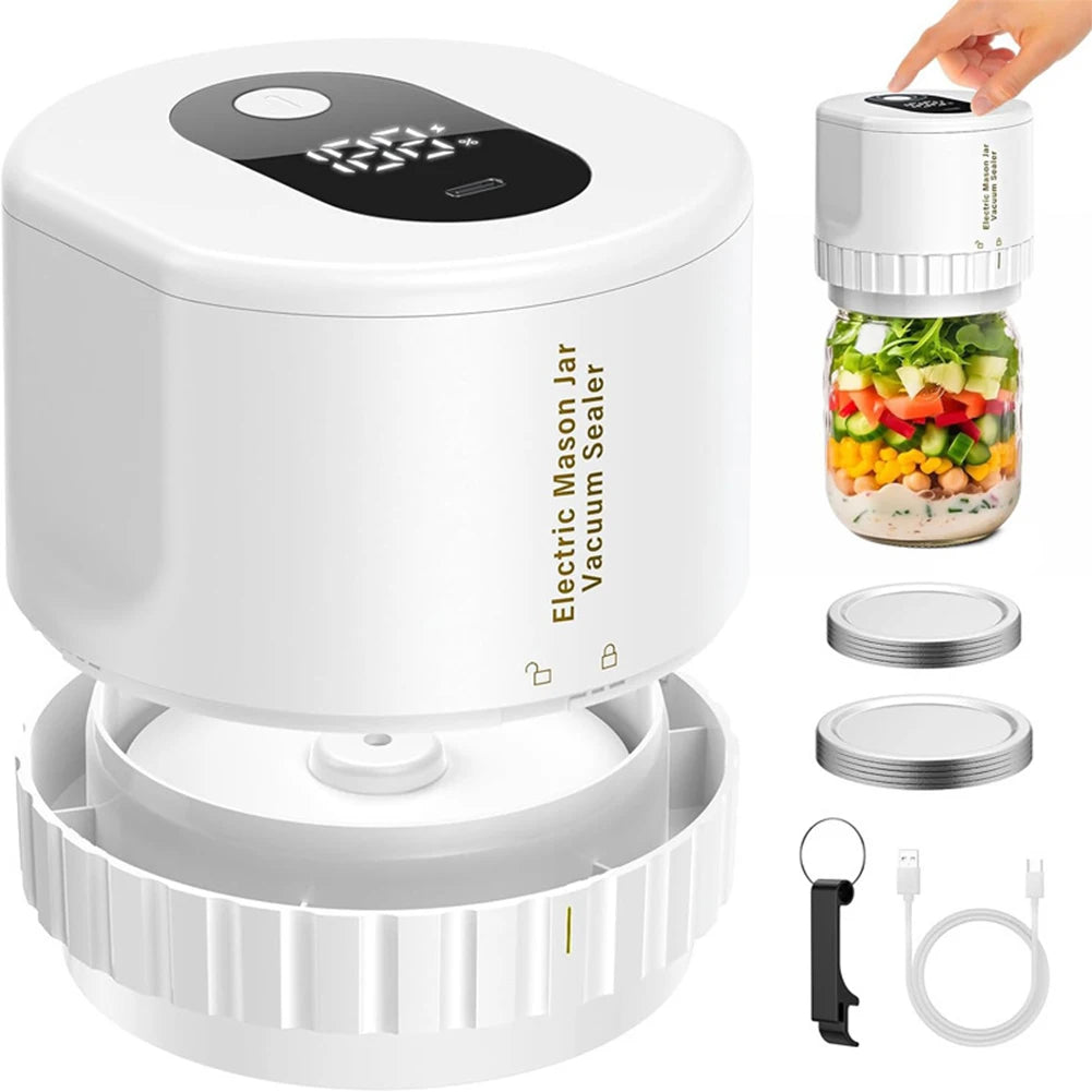 Machine de mise sous vide à conserve en Mason rechargeable