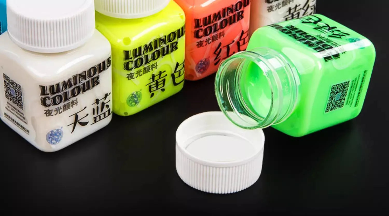 58ML Fluorescent Acrylic Pigment – Glow in the Dark