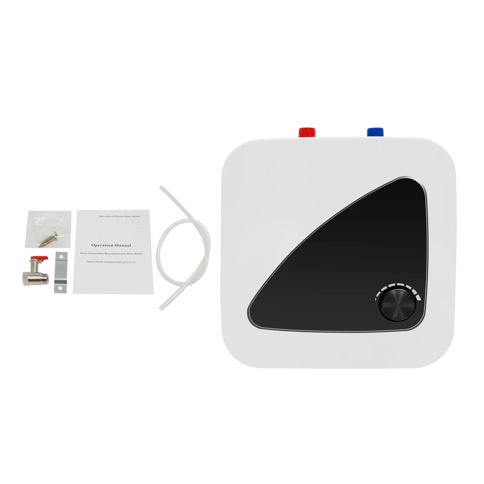 Scaldabagno Elettrico 1500W con Display LED e Design da Parete