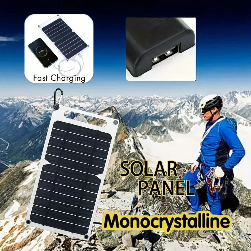 35W Sunpower Portable Solar Panel 5V Solar Plate WithUSB Safe Stabilize Charger ForPower Bank Phone Outdoor Camping Home RV Gift 
