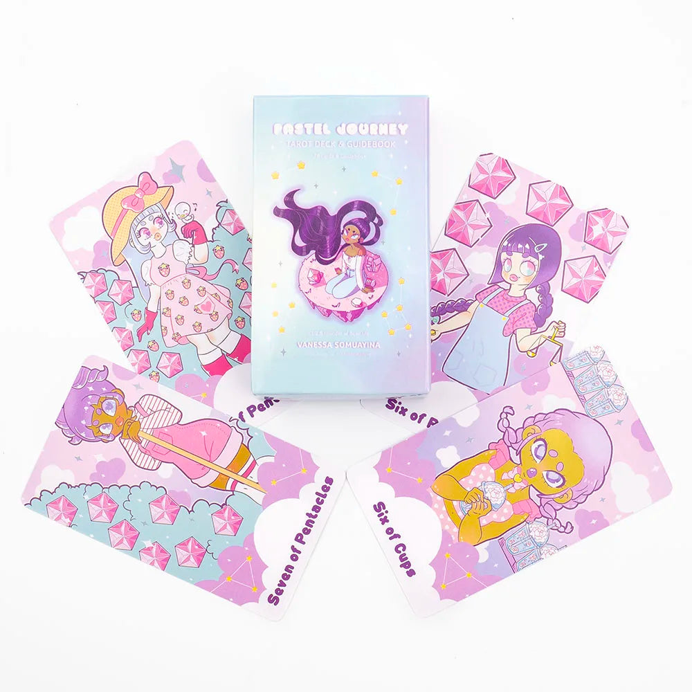 78 Card Deck Kitten Tarot Oracle Card Fate Divination Leisure Entertainment Family gatherings Tarot Card Game 