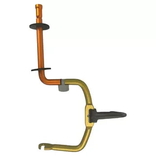 Fly Fishing Tippet Holder in Anodized Aluminium, 7 Spools