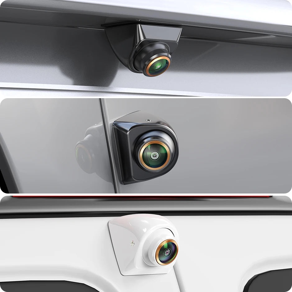 GreenYi Câmera Traseira para Carro AHD 1920x1080P Lente Dourada Olho de Peixe 170° Full HD Visão Noturna Câmeras Frontais para Reversão de Veículos G899
