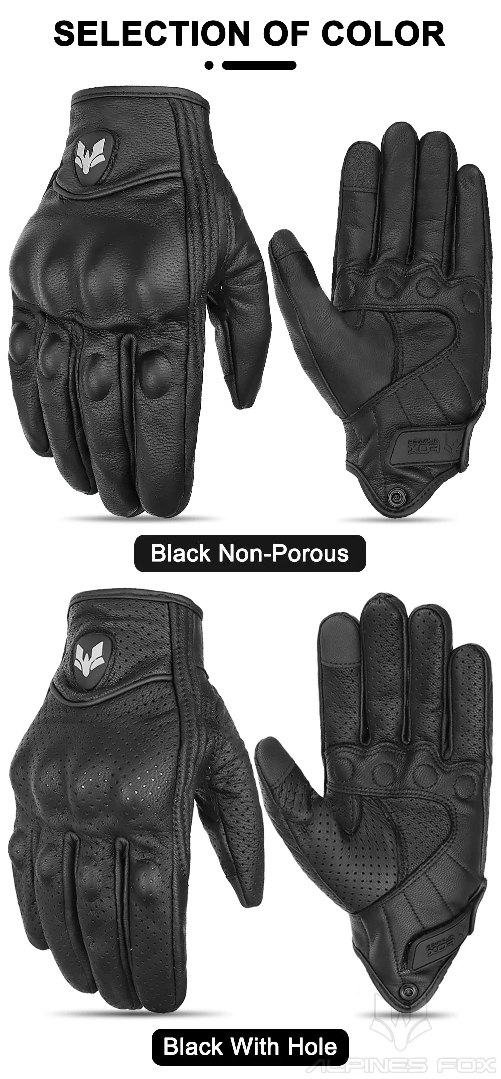 2023 Summer New Vintage Leather Motorcycle Gloves Men Black Wear-resistant Guantes Touchscreen Anti-slip Retro Motobiker Luvas 
