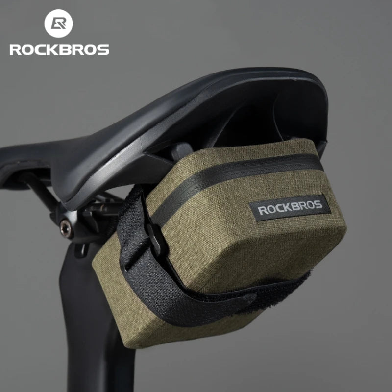 Borsa Sella Bici ROCKBROS Impermeabile MTB Borsa da Strada Bici Portatile 0,4L Mini Borsa Posteriore Leggera