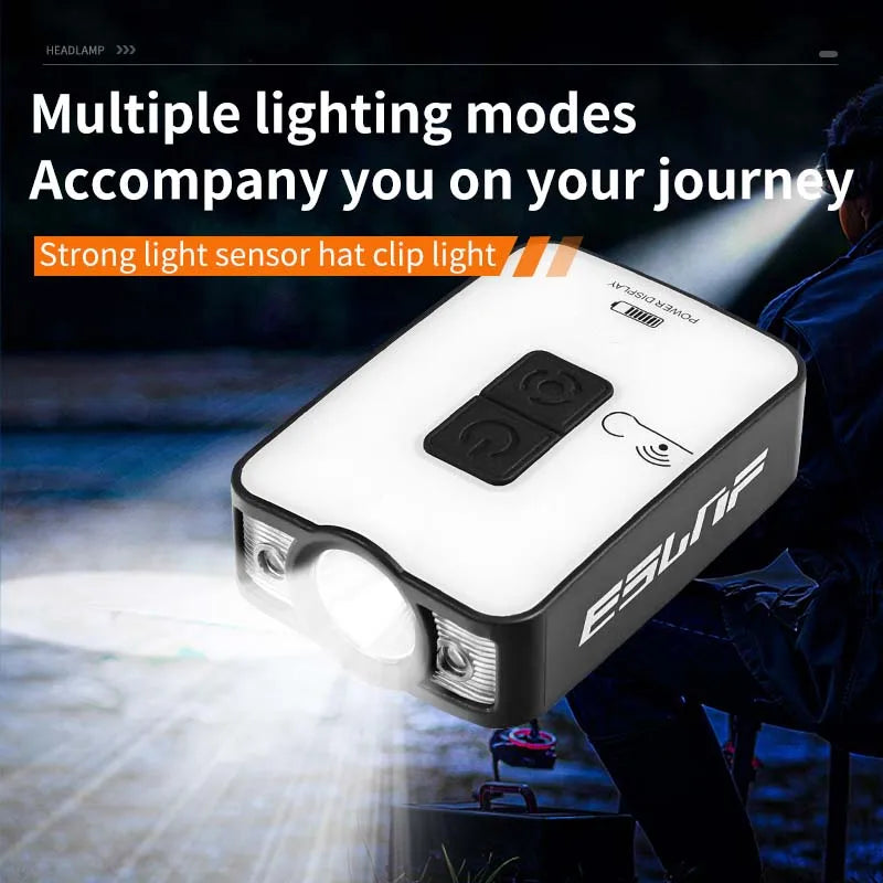 Lampe frontale rechargeable à détecteur de mouvement M011