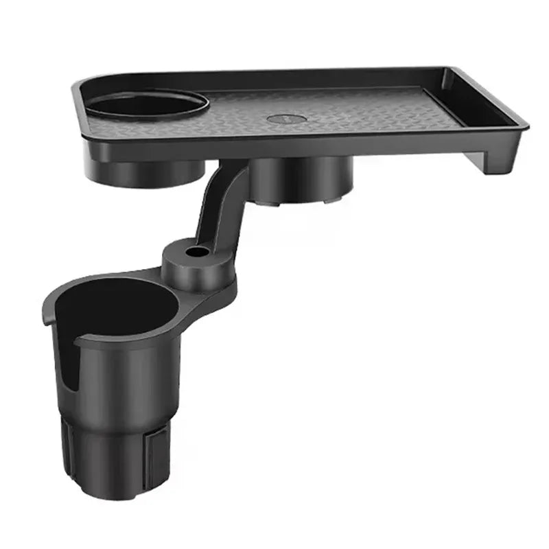 High Quality Universal Car Cup Holder Tray - 360 °   Rotating Adjustable Dual Cup Organizer