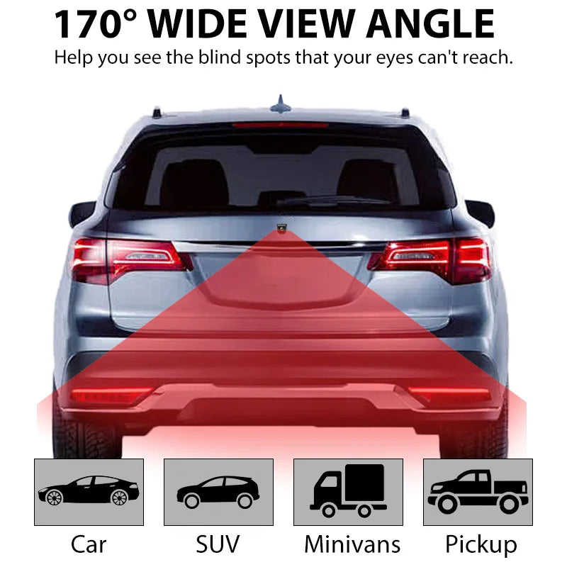 170° HD CCD Rear Camera 6m Night Vision Wide Angle View Universal Vehicle Backup Reversing Camera