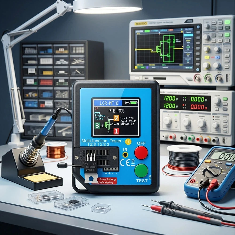 LCR-MF10 Elektronikkomponententester