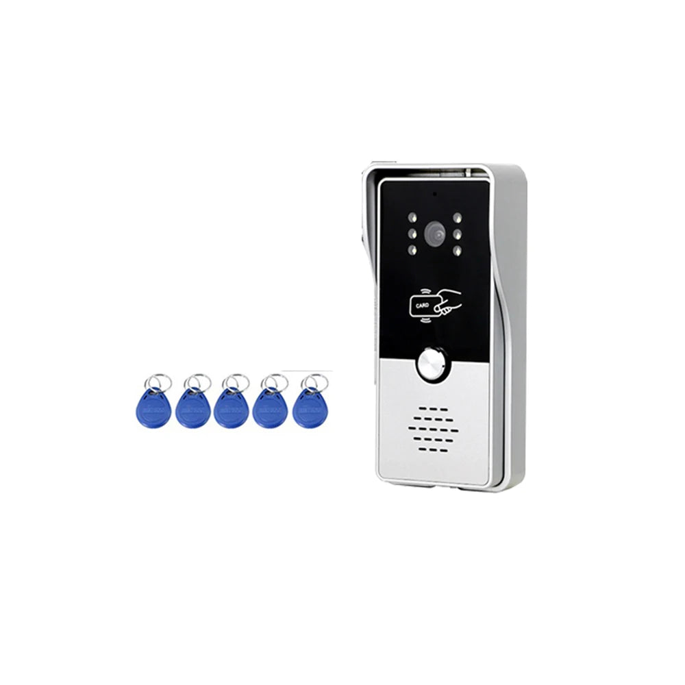 Homefong 7 Inch RFID Home Intercom Video Door Phone Doorbell with Camera Door Access Control Multiple Monitors Unlock Gate Spy-shop.com