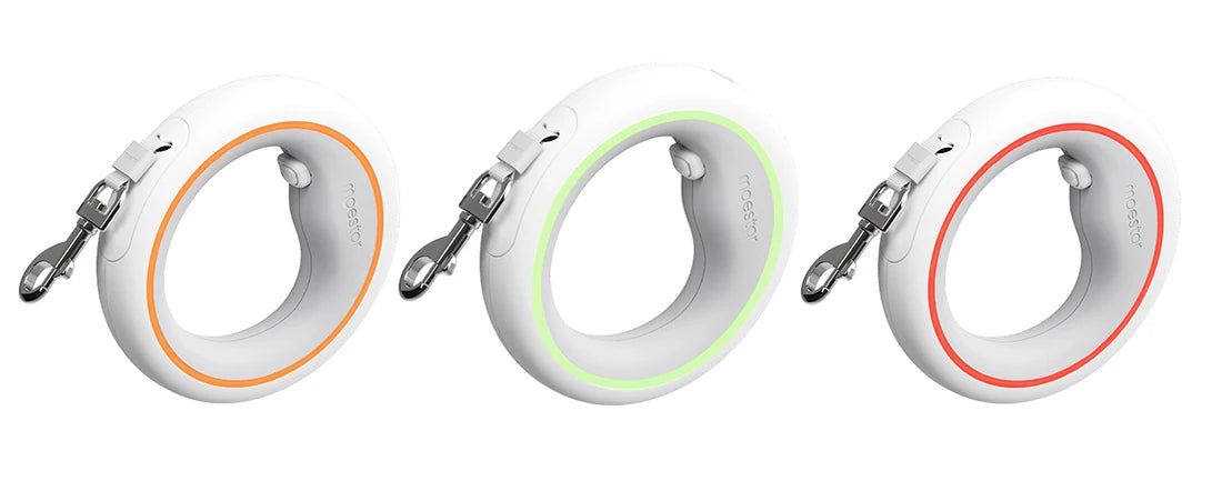 3m Retractable Dog Leash with One-Hand Brake & Anti-Slip Handle