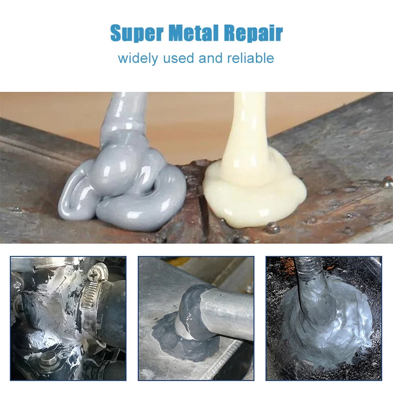 Strong Metal Repair Glue High Strength Cold Welding Glue Magic Plastic Repair Casting Adhesive Heat Resistance AB Glue Sealant