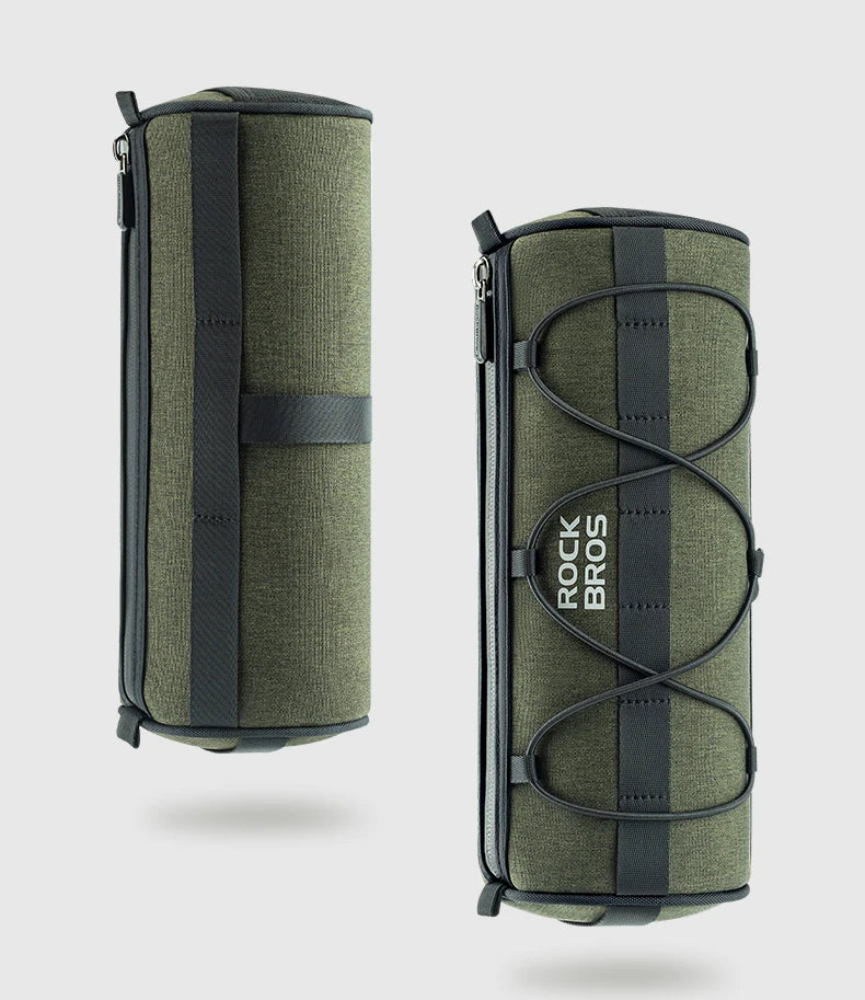 2L Bicycle Handlebar Bag with Shoulder Strap & 3-Point Mount