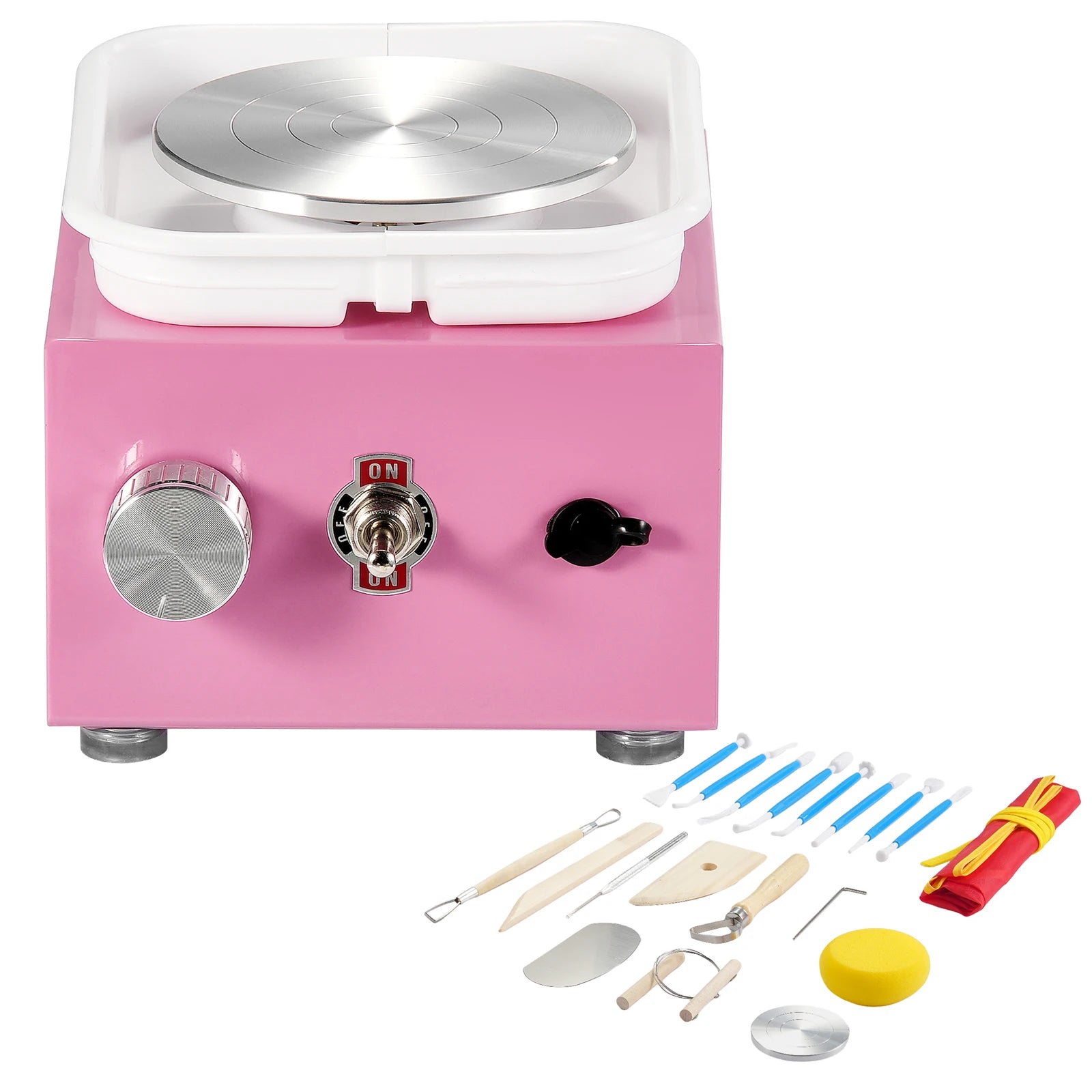 Mini Pottery Wheel Kit with Adjustable Speed & Tool Set