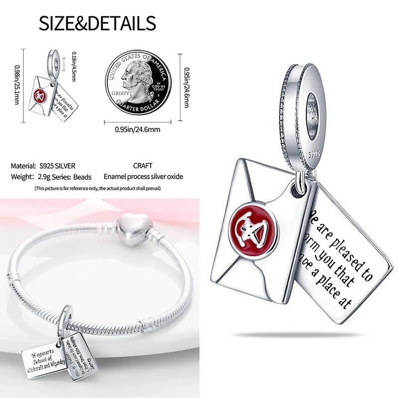MINISO Potter Charm Bead 925 Sterling Silver