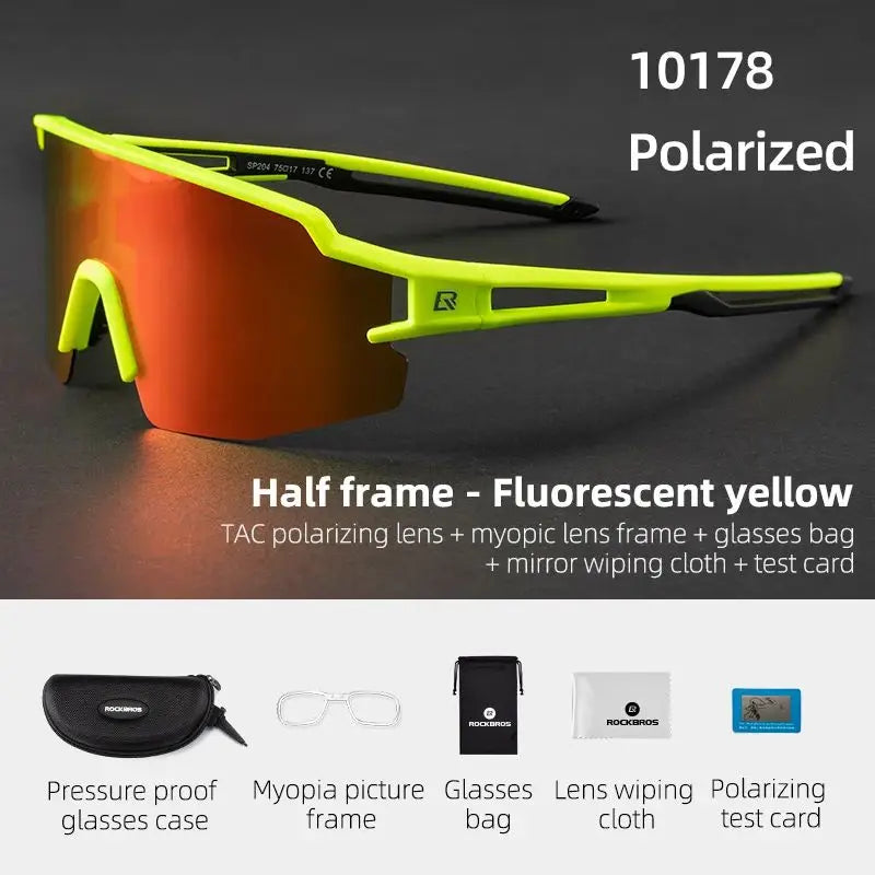 ROCKBROS Cycling Glasses Photochromic Eye Protecting Glasses Glasses Eyewear Goggles Windproof Bicycle Outdoor Sports Sunglasses 