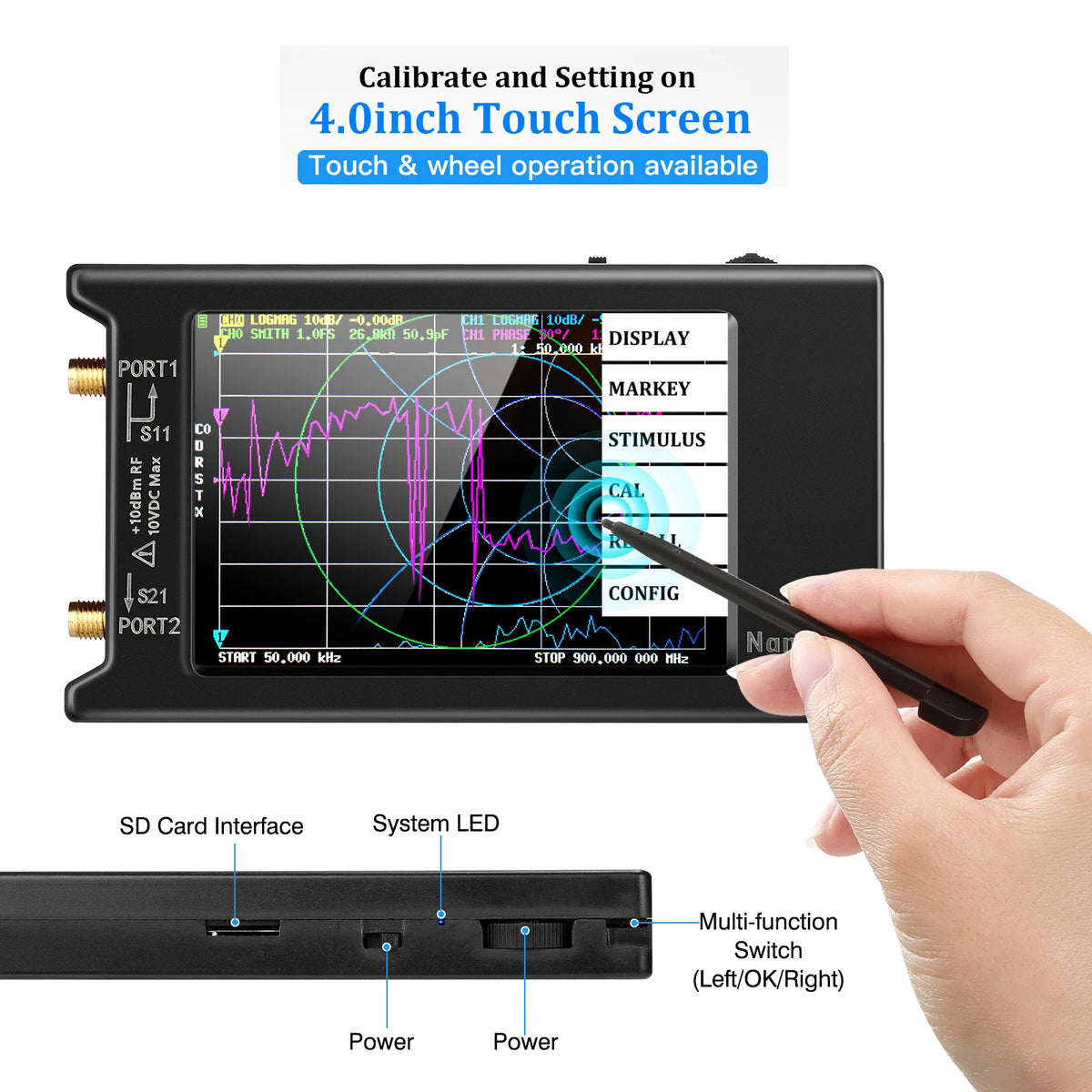 NanoVNA-H/H4 Vector Network Analyzer