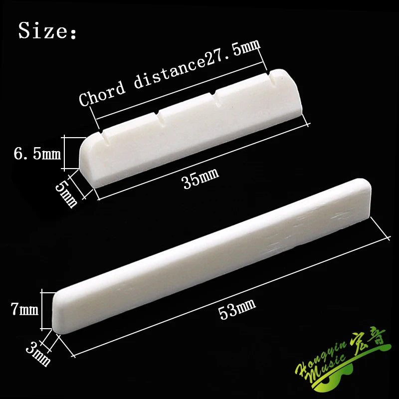 Bone Ukulele Nut and Saddle - Part Options