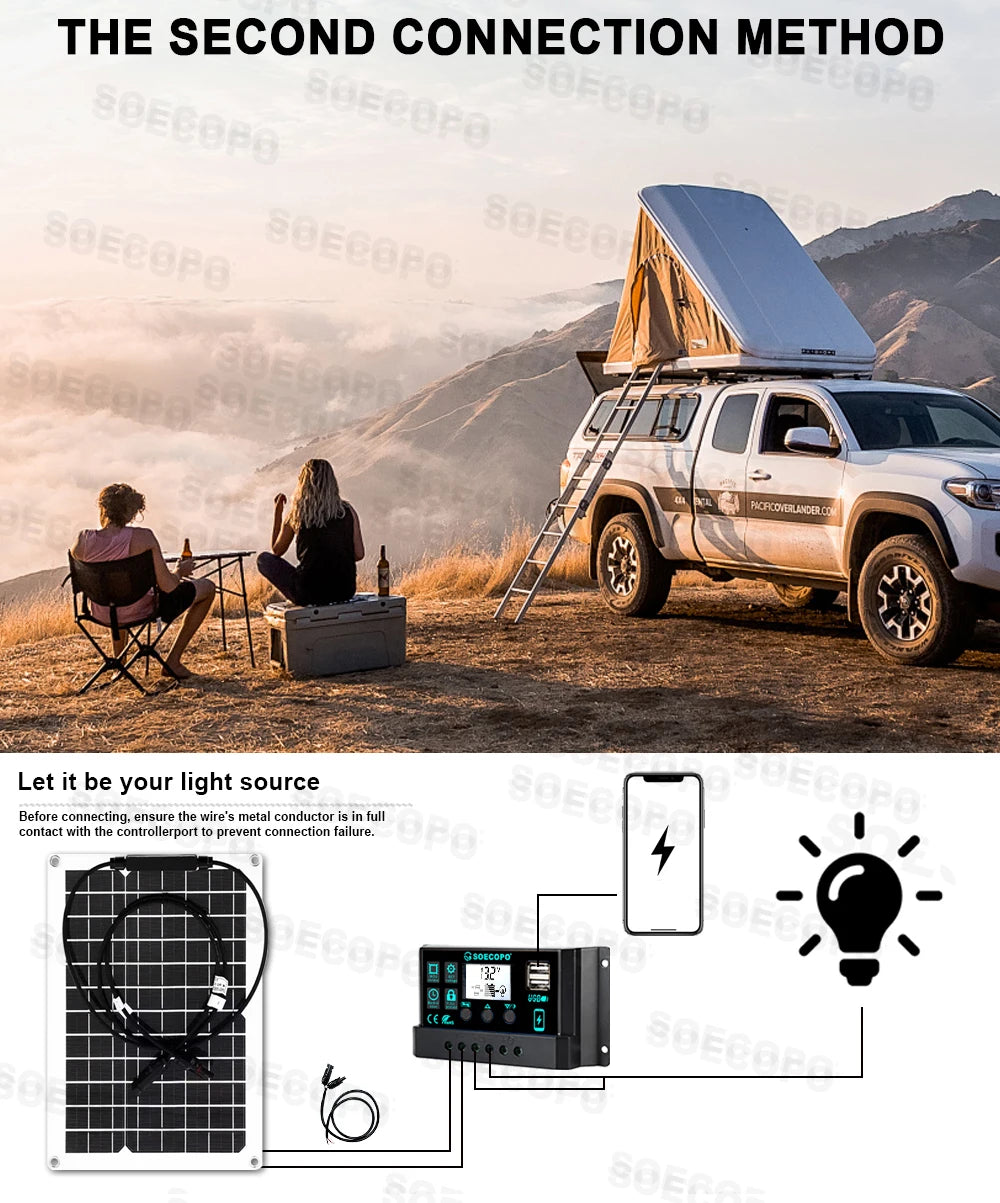 Complete Solar Kit with 800W Pure Sine Inverter & 20W Panel