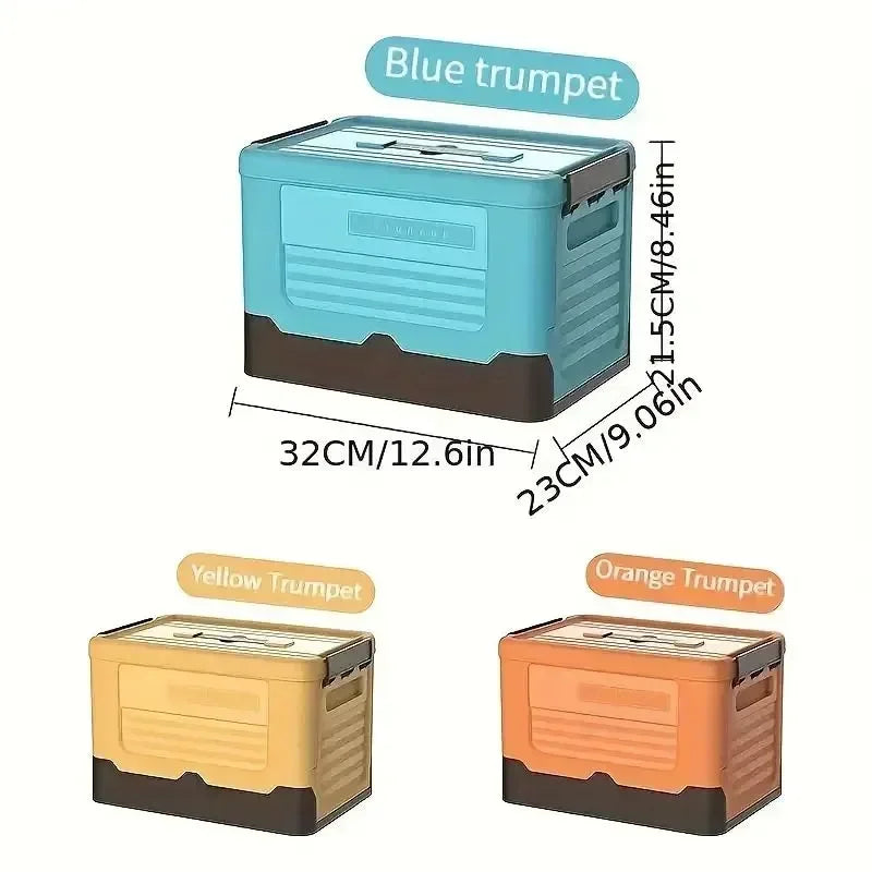 Foldable Plastic Storage Box, Single or Three-Pack