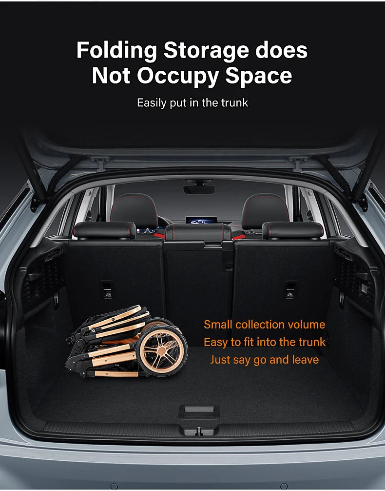 Luxury 3‑in‑1 Baby Stroller High‑Landscape Travel System