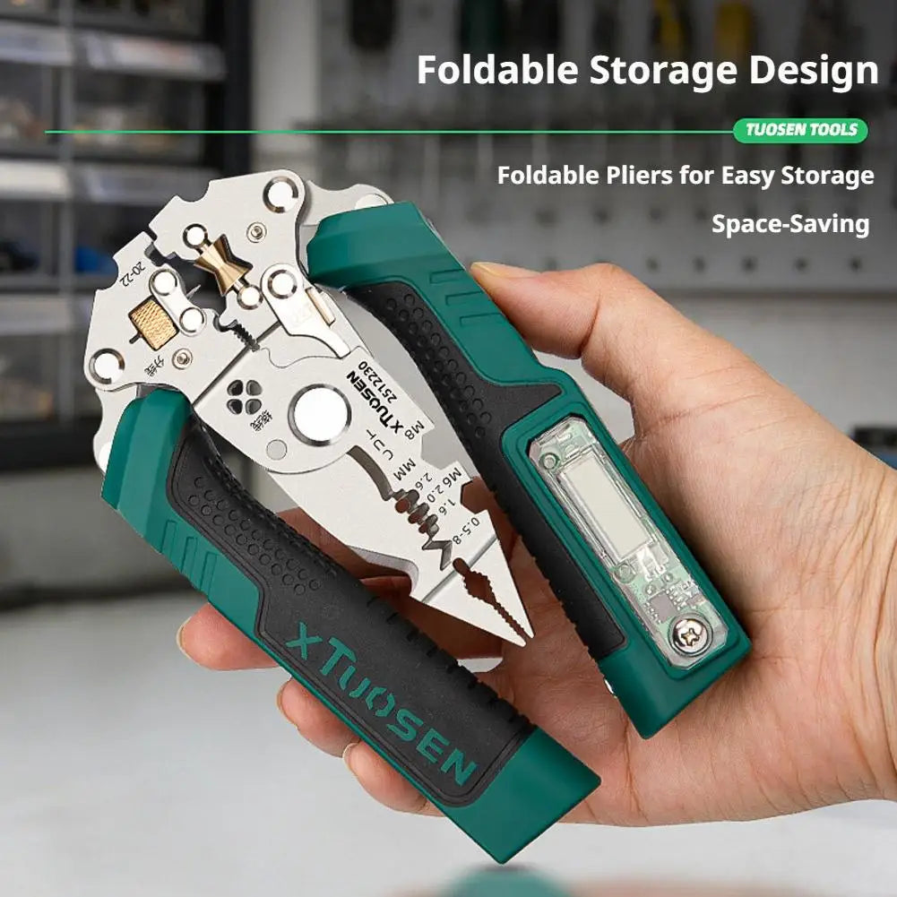 Folding Wire Stripper and Cutter Pliers - Options