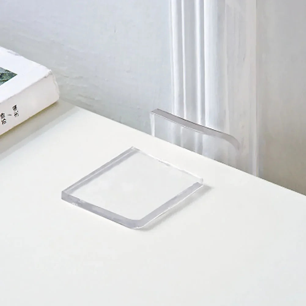 4pcs Anti Vibration Non-Slip Mat Washing Machine Silicone Pad Multifuncational Transparent Place Mats Home Bathroom Portable 