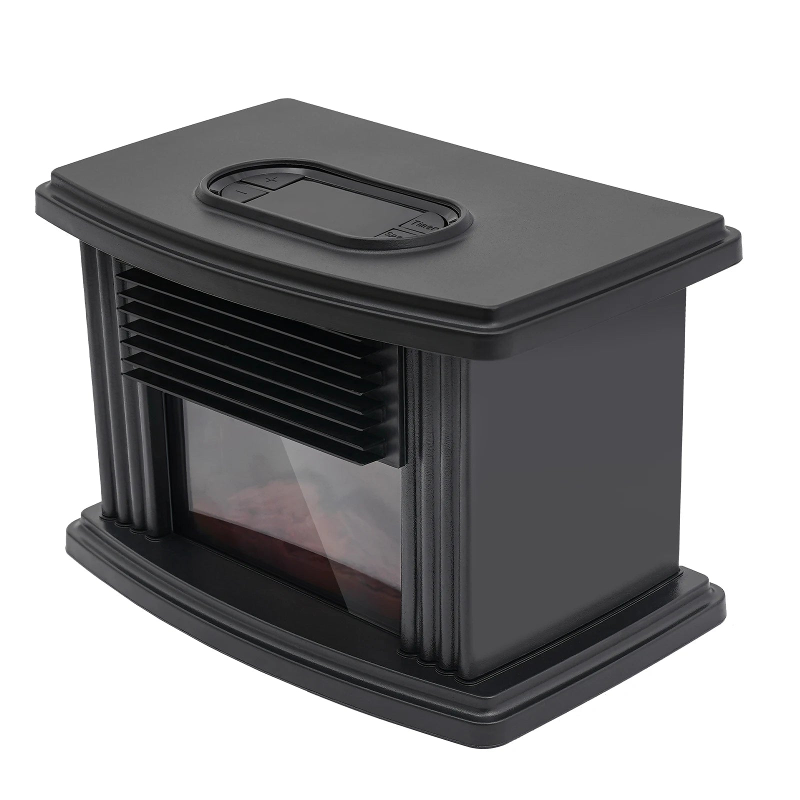 Portable Electric Fireplace Heater 1000W with 3 Speeds & Timer