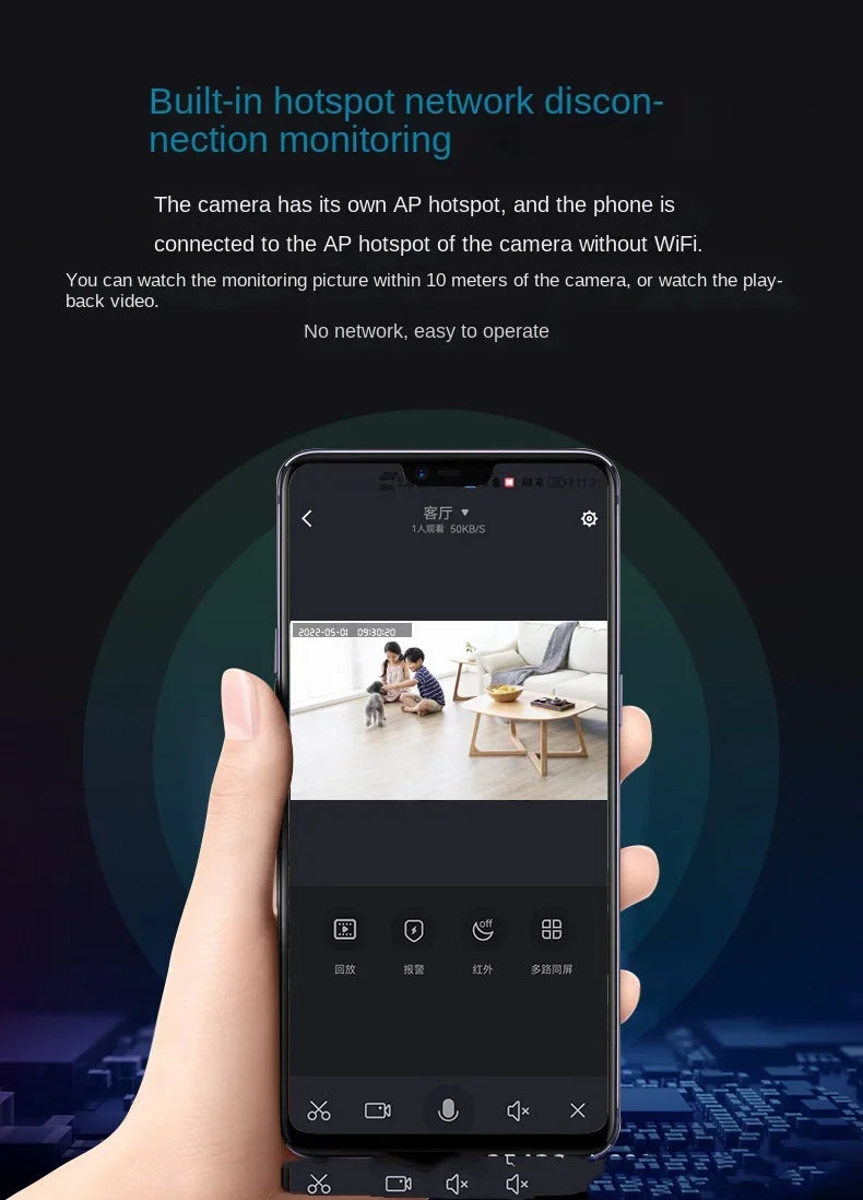 1080P Mini HD Camera Wireless WiFi Security Cam with Night Vision