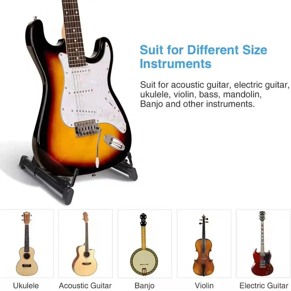Foldable ABS Floor Stand for Compatible Guitars