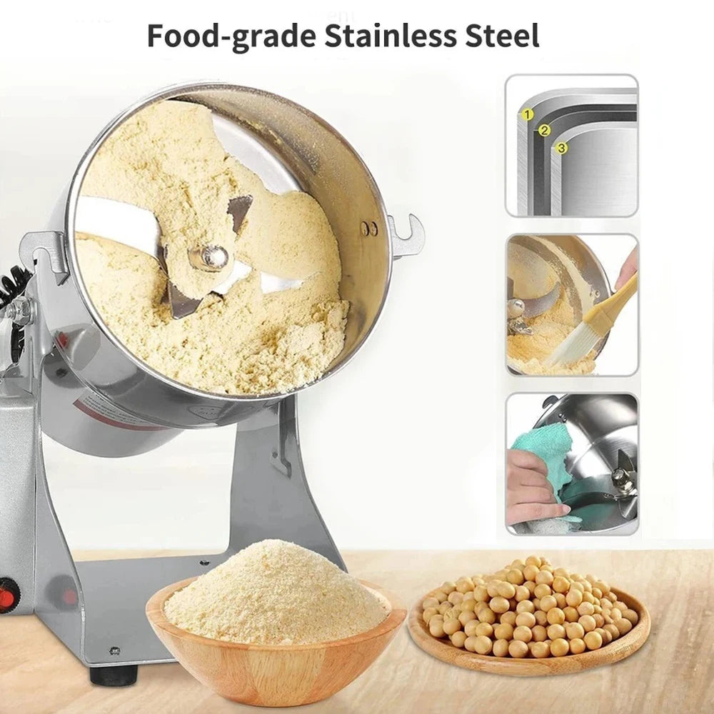 Moedor Elétrico de Grãos Secos e Especiarias — 800 g ou 2 500 g
