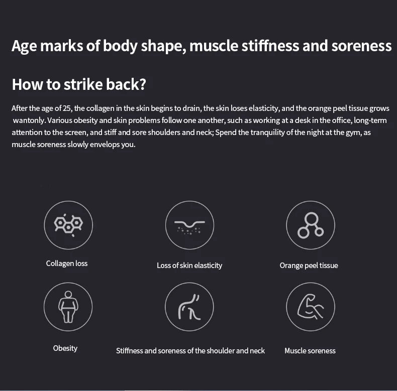 4 in 1 Cellulite Massager Remover Body Sculpting Machine Cordless Electric Body Slimming Massage for Belly Waist Arm Leg Butt 