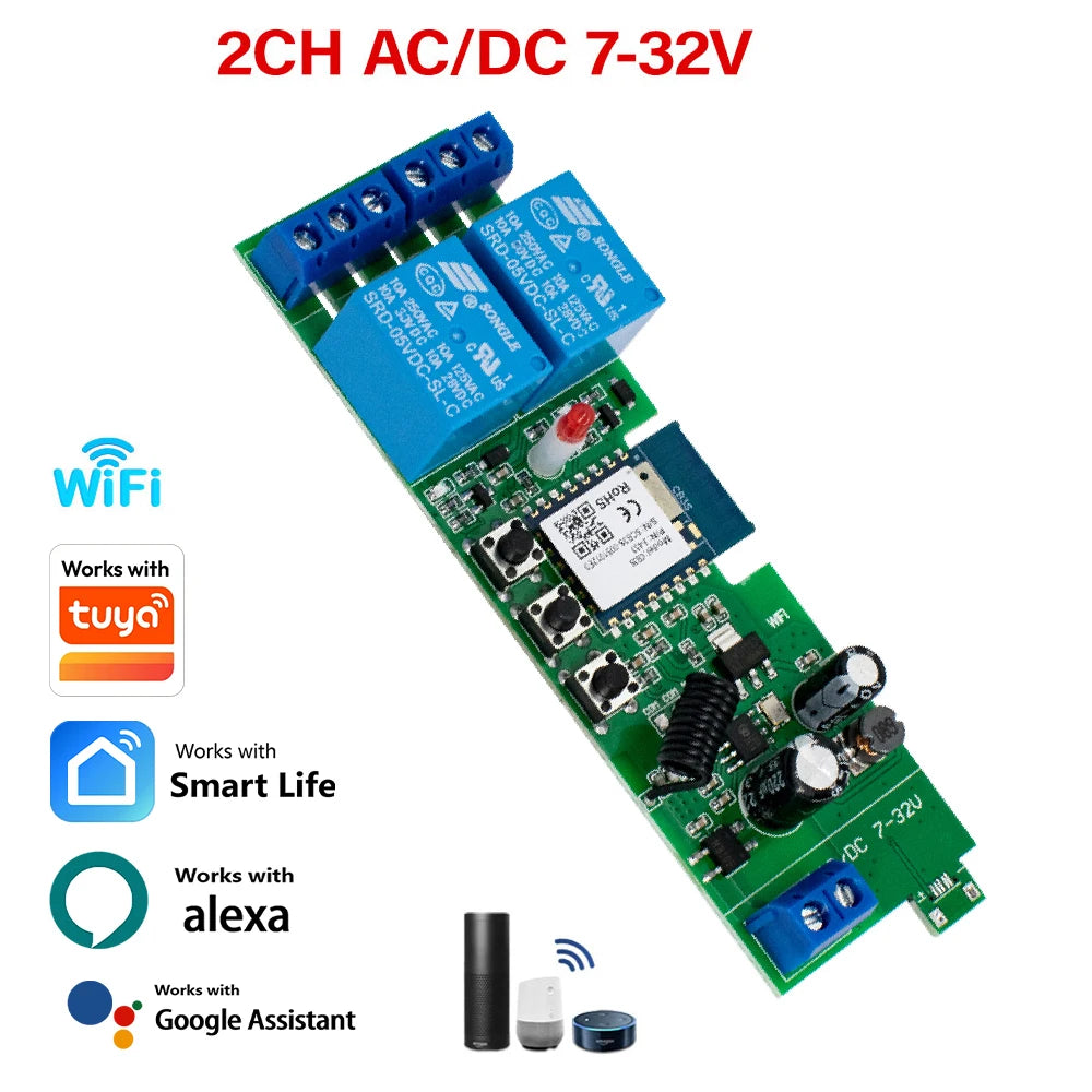 Wi-Fi-Relaismodul - Kanal- und Versorgungsoptionen
