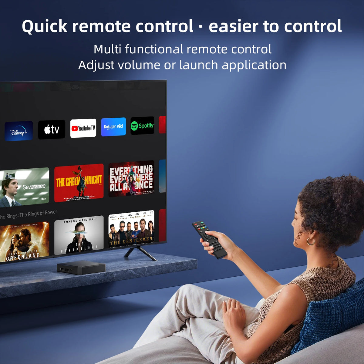 X96Q Android 10 TV Box Allwinner H313 Quad Core 4K Smart Media Player 1GB 2GB RAM 8GB 16GB ROM WiFi Ethernet AV Output Set Top Box for Old TV IPTV Receiver