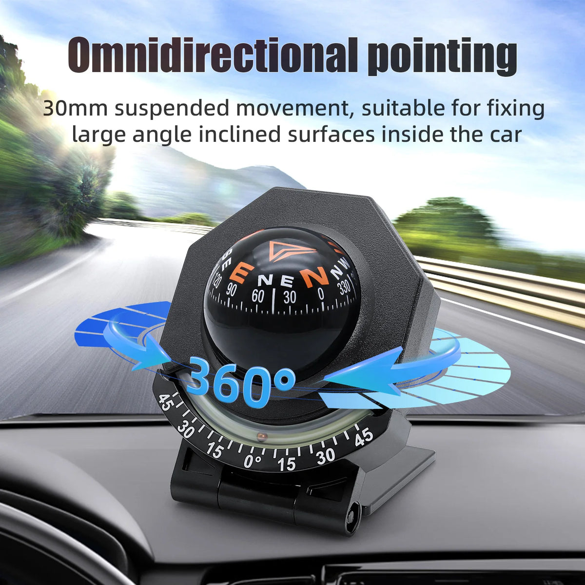 Adhesive-Mount-dashboard kompas