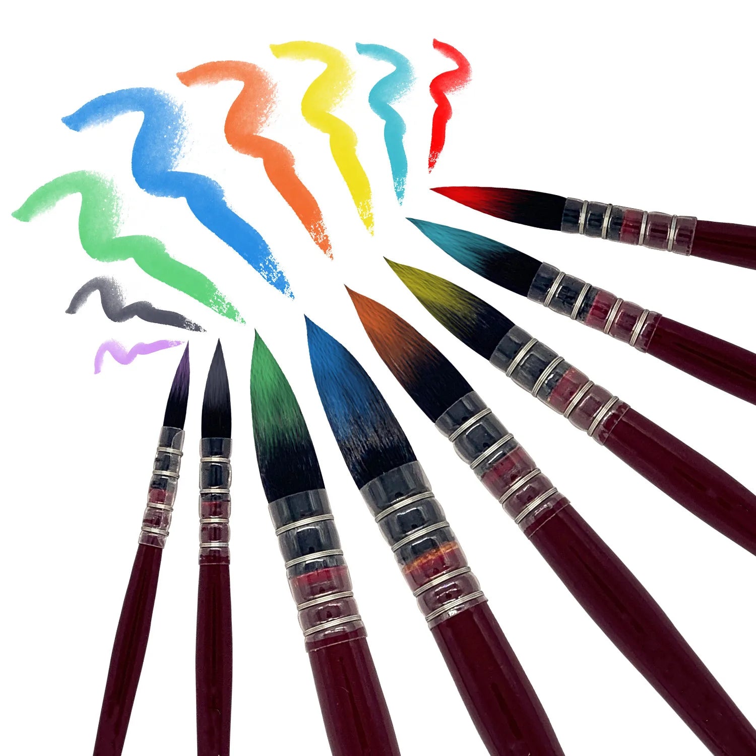 Umělecký ručně malovaný akvarelový štětcový pero